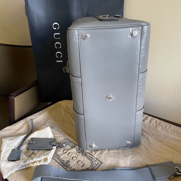 Gucci Men's Grey Leather Bag - Picture 3 of 9